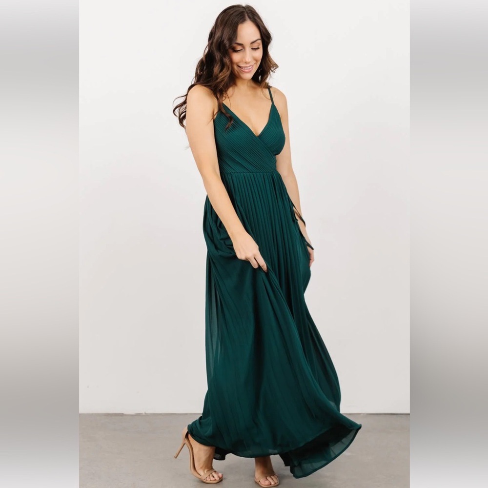 Baltic Born Wrap Pleated Dress NWT